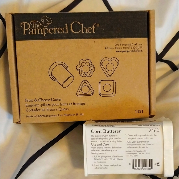 The Pampered Chef fruit and cheese cutter / Corn butterer - Picture 1 of 3